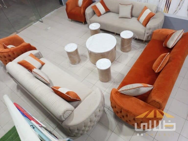 كنب ملكي فاخر لفخامة وأناقة منزلك - مؤسسة ظلالي الرياض