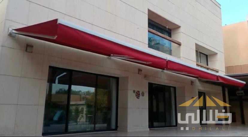 تركيب  مظلة كهربائية في مدينة الرياض